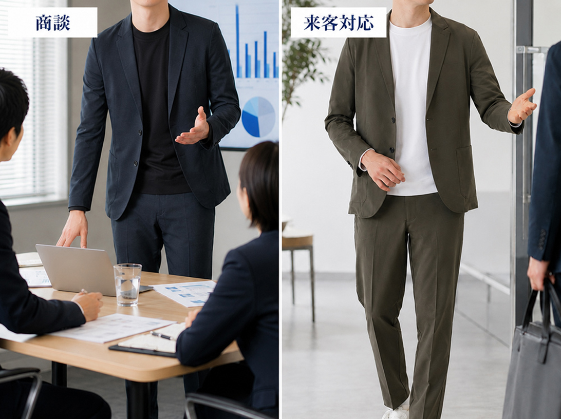 商談・営業におすすめのジャケットインナースタイル