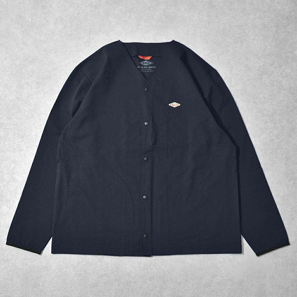 ストレッチ天竺 ドライUV加工 ノーカラージャケット