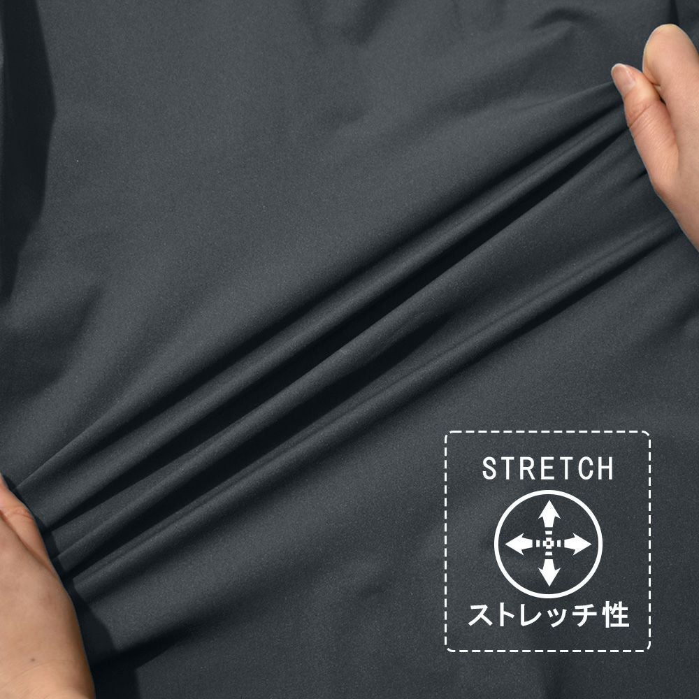 ストレッチ天竺 ドライUV加工 ノーカラージャケット