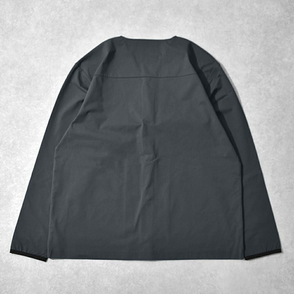 ストレッチ天竺 ドライUV加工 ノーカラージャケット
