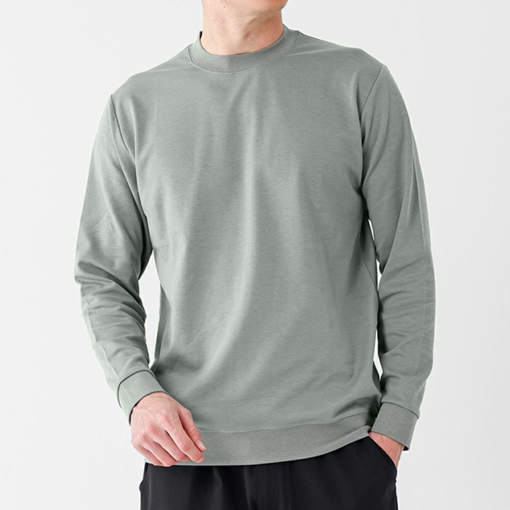 グレー 長袖 Tシャツ サイズ10 ON/OFF兼用 なめらか肌触り 大人の長袖Tシャツ | 長袖